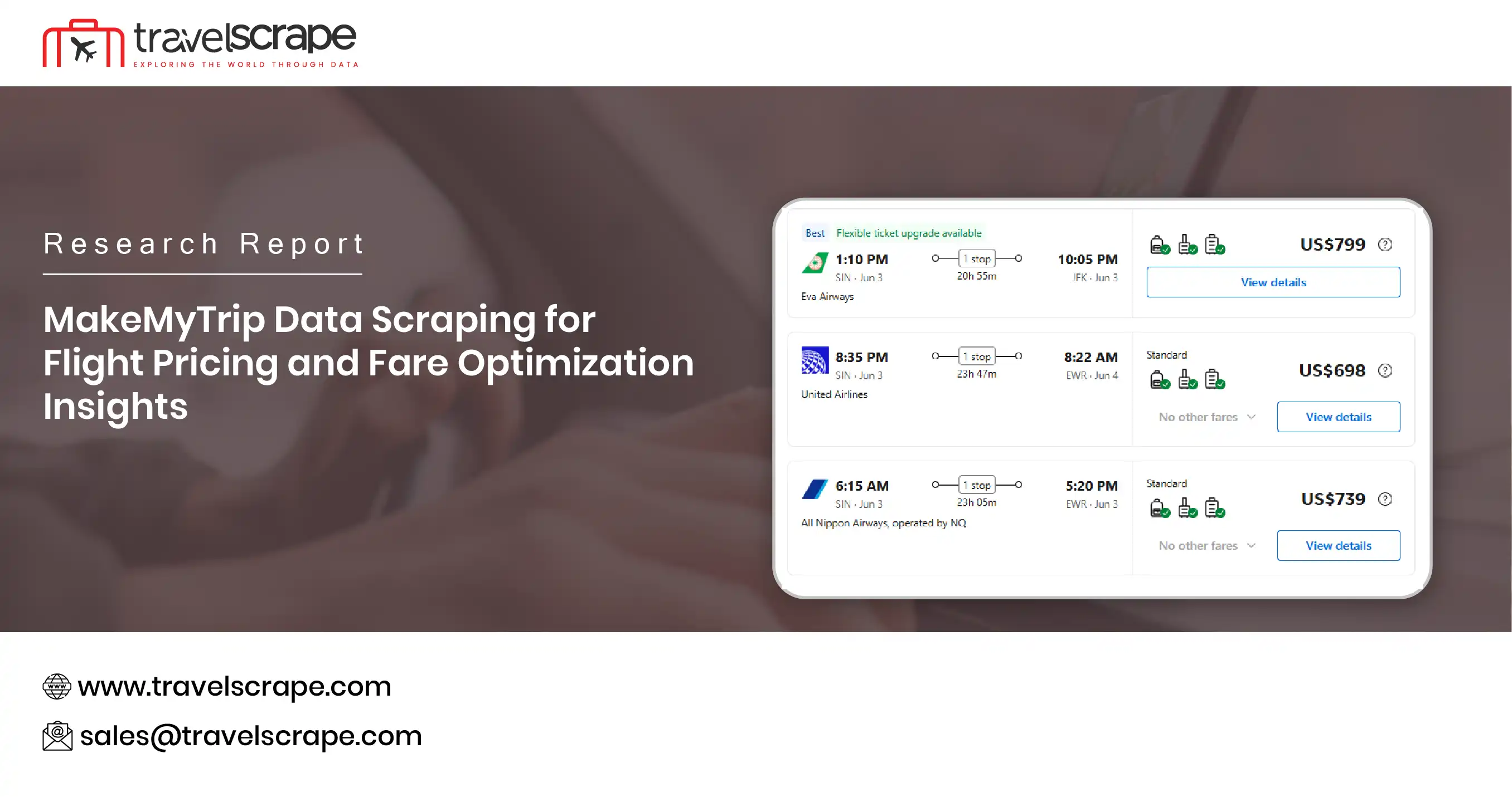 MakeMyTrip Data Scraping for Flight Pricing and Fare Optimization